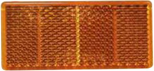 Catadioptre rectangulaire orange 69 X 31,5 mm adhésif Aspöck 15-5439-027
