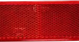 Catadioptre rectangulaire rouge 90 X 40 mm adhésif Aspöck 15-5431-087