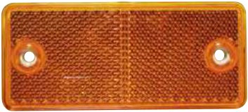 Catadioptre rectangulaire orange 90 X 40 mm à visser ou adhésif Aspöck 15-5432-107