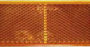 Catadioptre rectangulaire orange 90 X 40 mm adhésif Aspöck 15-5432-117