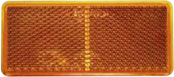 Catadioptre rectangulaire orange 90 X 40 mm adhésif Aspöck 15-5432-117