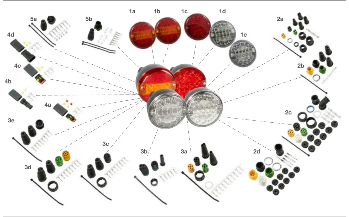 Vue éclatée 3 CHAMBER LAMP II LED — pièces de rechange et accessoires