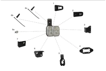 Vue éclatée FLEXIPOINT I LED — pièces de rechange et accessoires