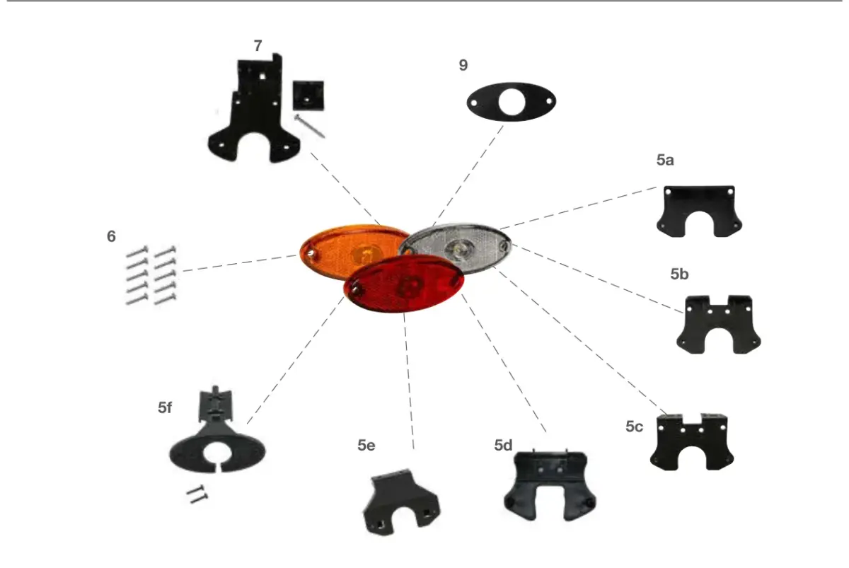 Vue éclatée FLATPOINT II LED — pièces de rechange et accessoires