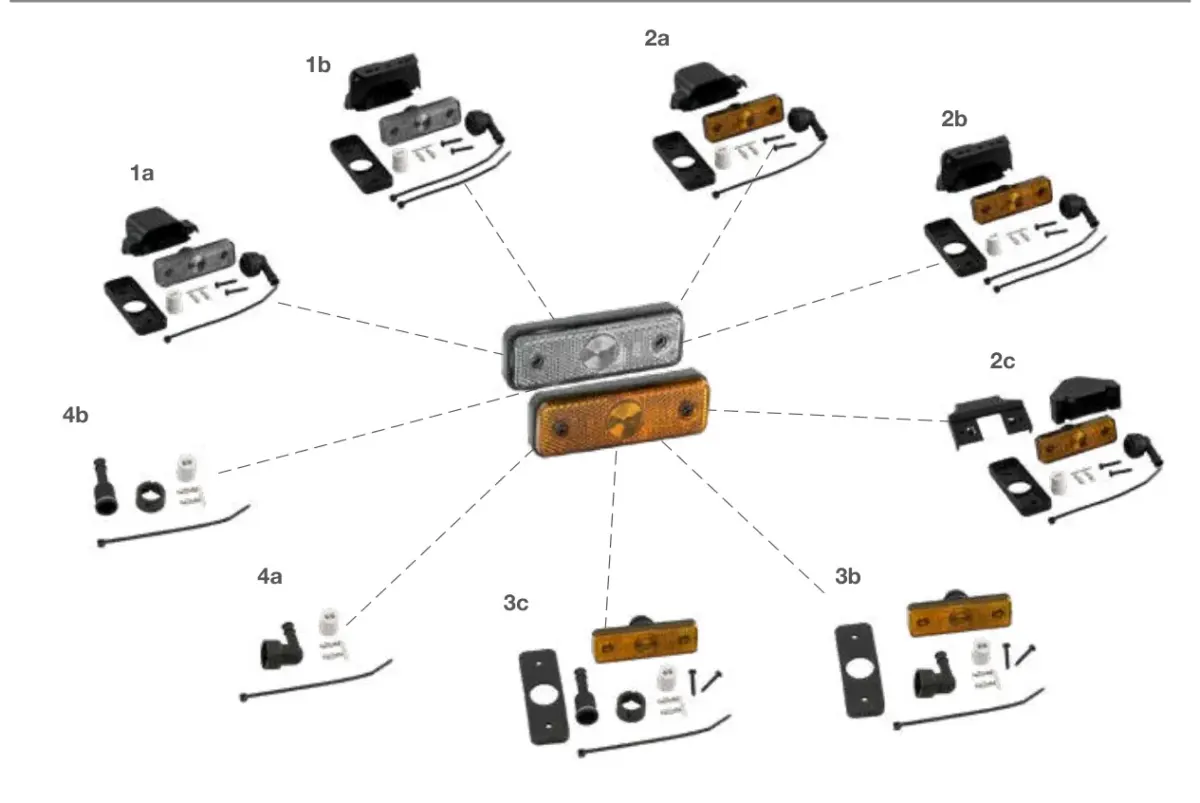 Vue éclatée FLATPOINT I LED — pièces de rechange et accessoires