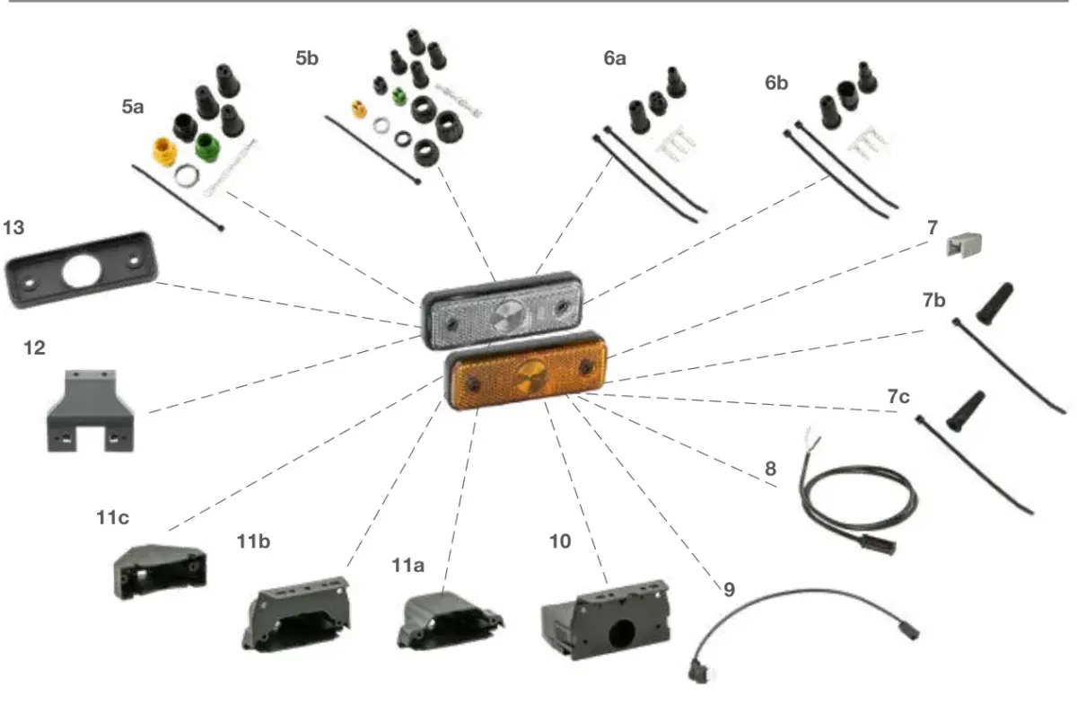 Vue éclatée FLATPOINT I LED — pièces de rechange et accessoires