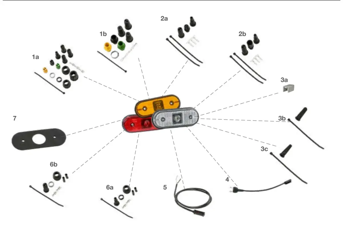 Vue éclatée UNIPOINT I LED — pièces de rechange et accessoires