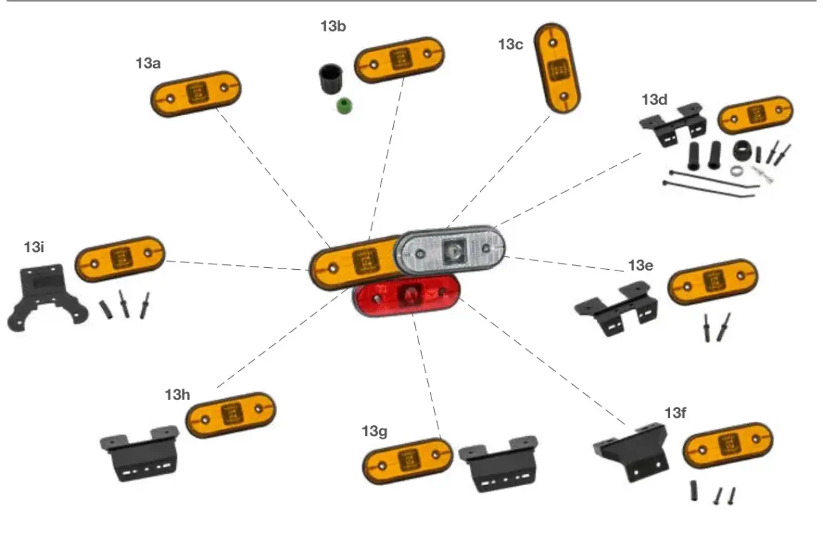 Vue éclatée UNIPOINT I LED — pièces de rechange et accessoires