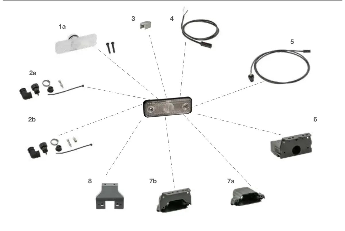 Vue éclatée SIDEPOINT — pièces de rechange et accessoires