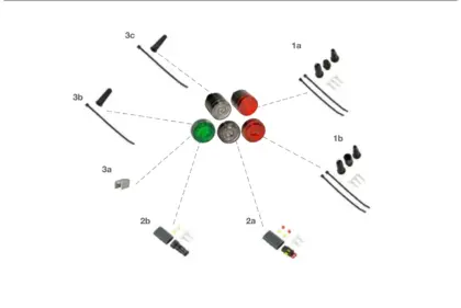 Vue éclatée MONOPOINT II LED — pièces de rechange et accessoires