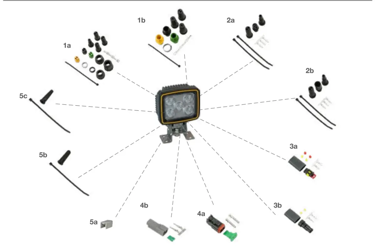 Vue éclatée WORKPOINT LED 1500 — pièces de rechange et accessoires
