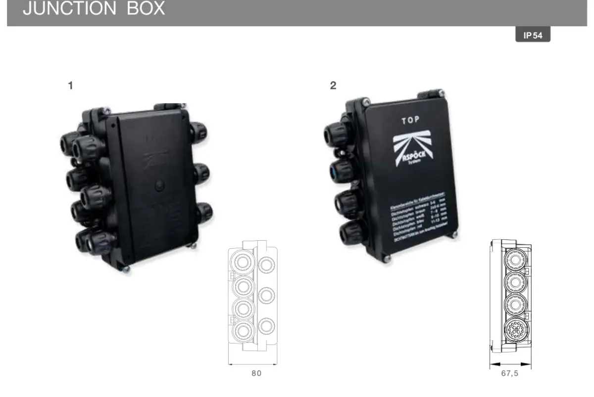 Vue éclatée VERTEILERBOX JUNCTION BOX — pièces de rechange et accessoires