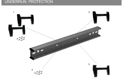 Vue éclatée UNDERRUN PROTECTION UNTERFAHRSCHUTZ / — pièces de rechange et accessoires