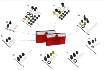 Vue éclatée MULTILED II — pièces de rechange et accessoires