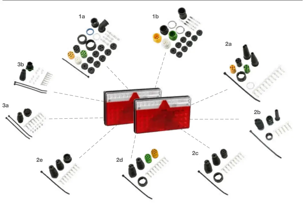 Vue éclatée MULTILED II — pièces de rechange et accessoires
