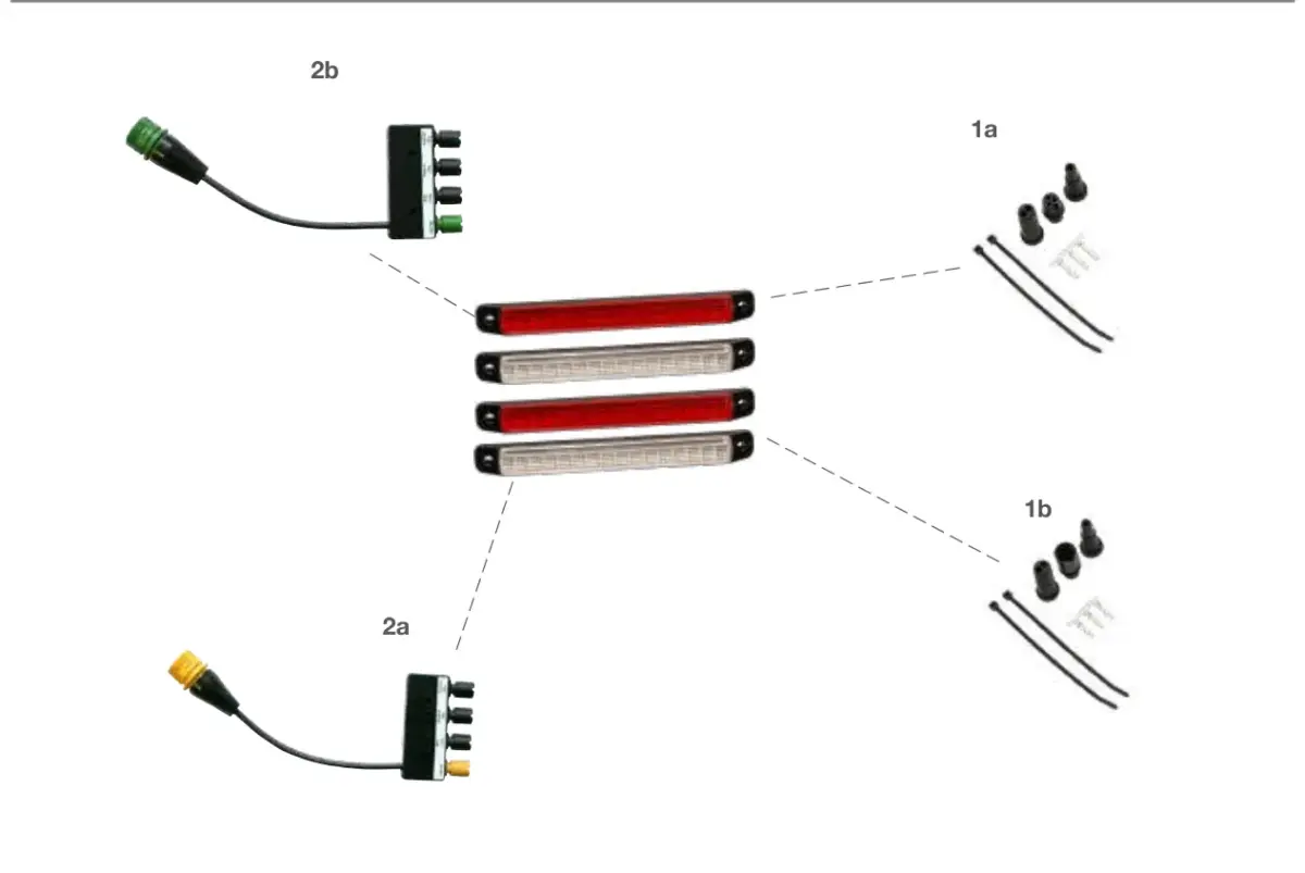 Vue éclatée LINEPOINT II — pièces de rechange et accessoires
