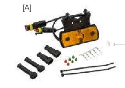 Feu de position UNIPOINT II LED — 24 V, LED, 2×2 broches Superseal Aspöck 31-2464-024