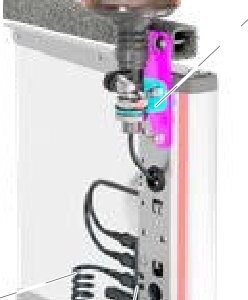 Adaptateur câble spiralé 3×0,75mm2 3 pin ASS3 230V Aspöck 65-1530-004
