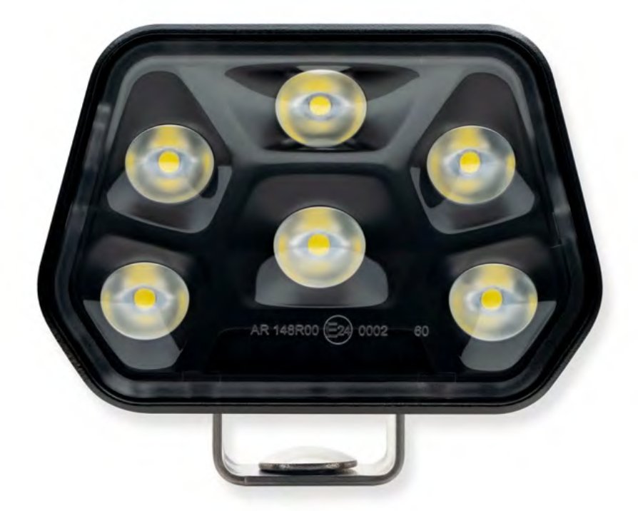 Phare de travail WORKPOINT II 3000 — 12/24 V, LED, extrémité libre Aspöck 38-8524-037