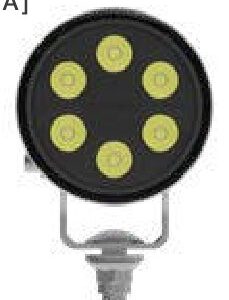 Phare de travail WORKPOINT II ADVANCED 83 2500 — 12/24 V, LED, extrémité libre Aspöck 38-8524-301