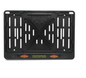 Support de plaque d’immatriculation 2 lignes plastique avec logo Böckmann 1067252