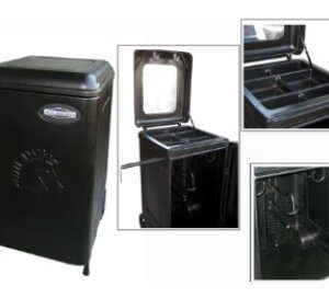 Armoire à selles Profi en plastique noir Böckmann 1070402
