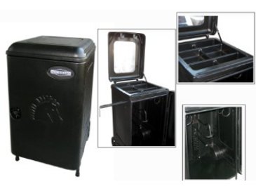 Armoire à selles Profi en plastique noir Böckmann 1070402