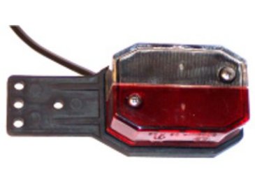 Feu Flexipoint gauche, 0,5m, rouge/blanc Böckmann 1078639