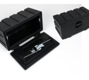 Coffre de rangement en plastique noir Böckmann 1118438