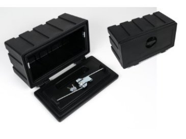 Coffre de rangement en plastique noir Böckmann 1118438
