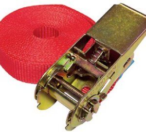 Sangle d’arrimage 25x6000mm rouge avec cliquet Böckmann 1124866