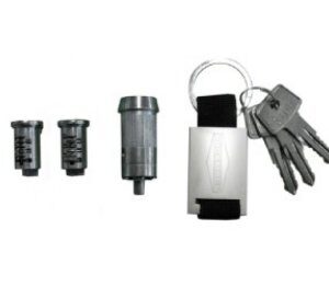 Set cylindres serrure A246 2 portes 1 tête attelage Böckmann 1127143