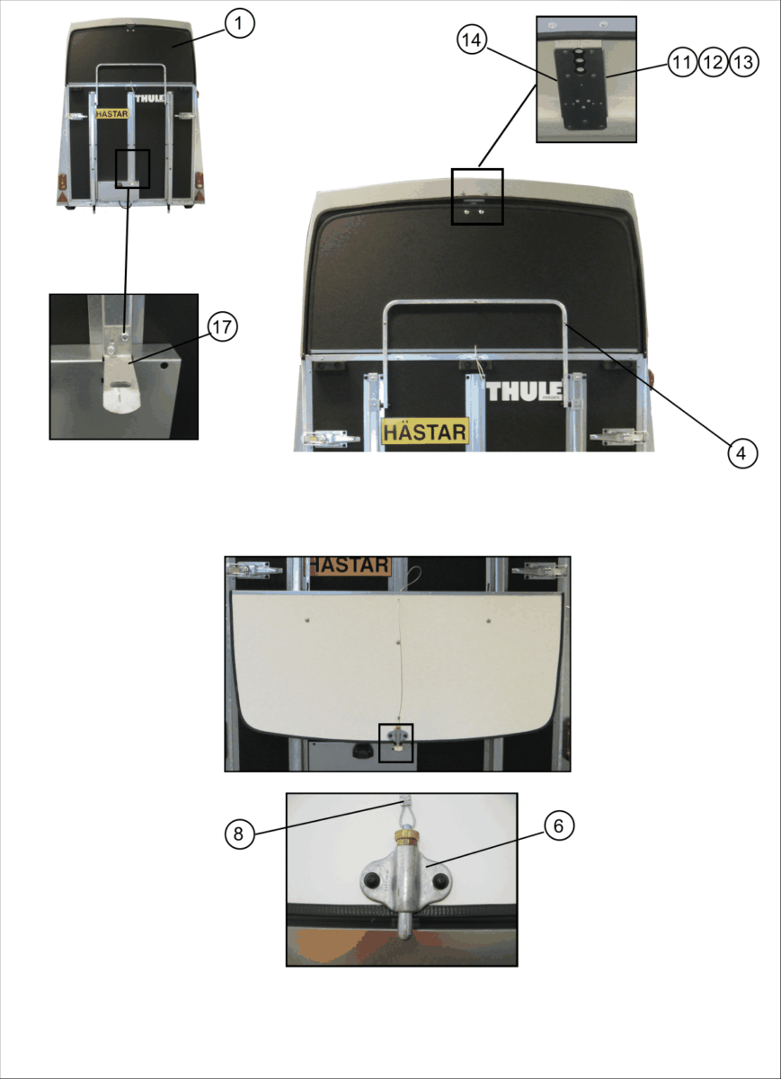 Vue éclatée Royal XT (type 37) — Ventilationslucka / Ventilations Door/ Ventilations Tür