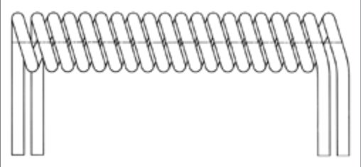 Câble spiralé de puissance nu à 2P — 3,50 m, 4,00 m Erich Jaeger 016558