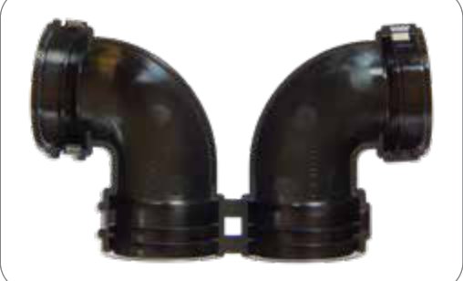 Socle de prise ISOBUS (IBBC – Breakaway Connector), côté tracteur Sortie pour gaine annelée pour Erich Jaeger 026030