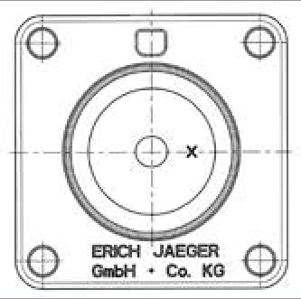 Socle de prise de parc (VG 96923) 12P/24V Erich Jaeger 026983