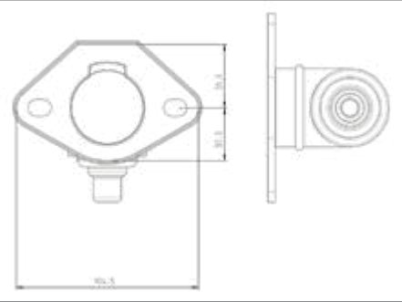 Joint (SAE J560, SAE J3082 ABS) 1, 7P/12V — 17,00mm – 21,00mm, socle de prise en métal (151327, 151329, 153125) Erich Jaeger 037829