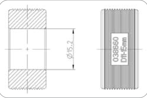 Joint (ISO 11783-2) 9P/12V «ISOBUS (IBIC)» — 15,00mm – 18,00mm, fiche de prise (réf. 251279) Erich Jaeger 037443