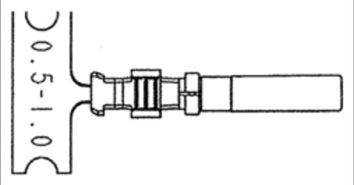 Contact estampé sur bande pour connecteur 4P pour socle de prise ISOBUS (IBBC – Breakaway Connector), côté tracteur Erich Jaeger 056963-3