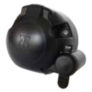 Socle de prise 7P/12V (ISO 1724 – Type N) avec socle de prise auxiliaire à 2P (ISO 4165) — standard (CuZn) Erich Jaeger 101195