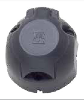 Socle de prise (ISO 1724 – Type N) 7P/12V — ERICH JAEGER, Sachet plastique 101297