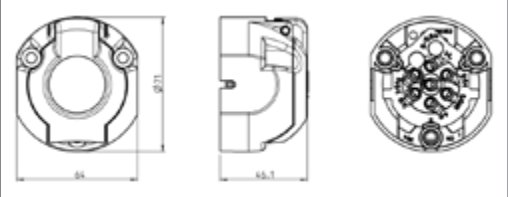 Socle de prise (ISO 1724 – Type N) 7P/12V — ERICH JAEGER 101280