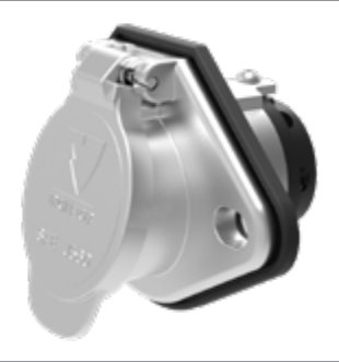 Socle de prise (SAE J560 Primary, ABS) 7P/12V — passe-fil 180° Erich Jaeger 101428