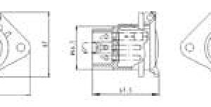 Socle de prise (ISO 3731 – Type S) 7P/24V — plastique renforcé, noir Erich Jaeger 111007