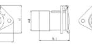 Socle de prise (ISO 1185 – Type N) 7P/24V Erich Jaeger 111010