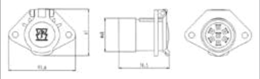 Socle de prise (ISO 1185 – Type N) 7P/24V Erich Jaeger 111010