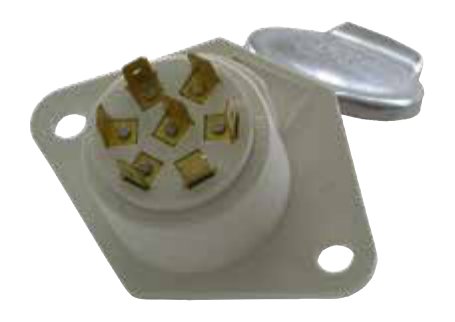 Socle de prise (ISO 3731 – Type S) 7P/24V Erich Jaeger 111016