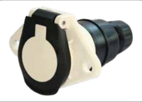 Socle de prise (ISO 3731 – Type S) 7P/24V Erich Jaeger 111057