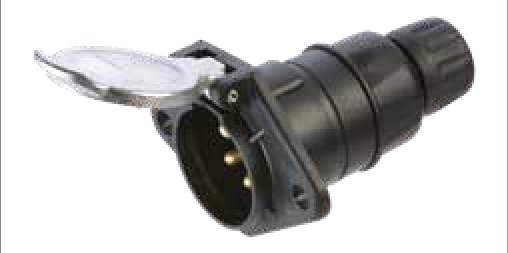 Socle de prise (ISO 1185 – Type N) 7P/24V — 9,20mm – 11,50mm Erich Jaeger 111060