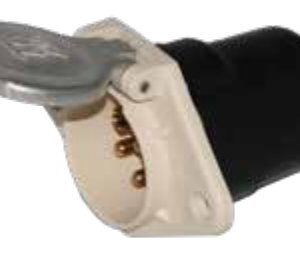 Socle de prise (ISO 3731 – Type S) 7P/24V Erich Jaeger 111063